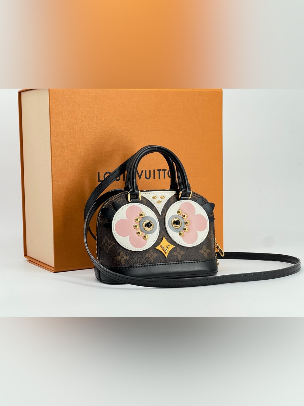 Louis Vuitton Nano Alma Lovely Birds Monogram Canvas Crossbody Bag
